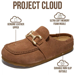 Project Cloud Women's | 100% Genuine Leather Loafers | Lightweight | Non-Slip - Holly