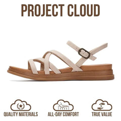 Project Cloud Women's | Platform Sandals Women | Plush and Soft Insole | Lightweight | Non-Slip - Nice