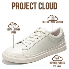 Project Cloud Men's | Eco-Leather Sneakers | Memory Foam Technology | Lightweight | Anti-Slip - Tilton