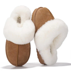 Project Cloud Women's | Shearling & Fuzzy Slippers for Women | Clogs & Mules | Memory Foam | Non-Slip - Henka