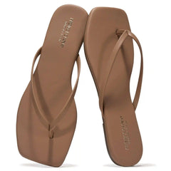 Project Cloud Women's | Square Toe Flip Flops | Memory Foam | Non-Slip - Dedication