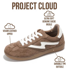 Project Cloud Women's | Lace-up Sneakers for Women | Memory Foam Insole | Lightweight | Non-Slip - Irita