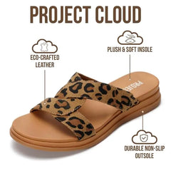Project Cloud Women's | 100% Genuine Leather Sandals for Women | Lightweight | Non-Slip - Nina