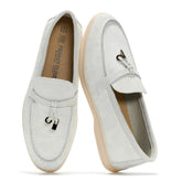 Project Cloud Women's | Moccasins Penny Loafers for Women | Genuine Leather | Memory Foam | Lightweight | Non-Slip - Iris