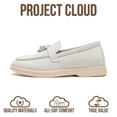 Project Cloud Kids Genuine Leather Girls Shoes Loafer | Memory Foam | Lightweight | Non-Slip - Little Iris