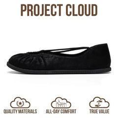 Project Cloud Women's | Ballet Flats for Women | Memory Foam | Lightweight | Non-Slip - Cheers