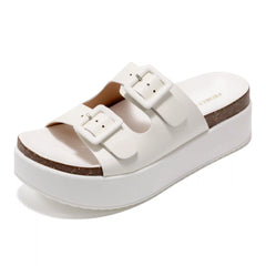 Project Cloud Women's | Wedge Platform Sandals | Eco-Leather Upper | Memory Foam | Non-Slip - Softy