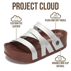 Project Cloud Women's | Wedge Platform Sandals | Comfortable Soft Insole | Lightweight | Non-Slip - Pasadena