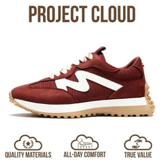 Project Cloud Women's | Canvas Upper Sneakers for Women | Memory Foam | Lightweight | Non-Slip - Lecco