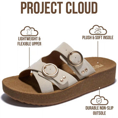 Project Cloud Women's | Eco-Crafted Leather Women's Summer Shoes | Lightweight | Non-Slip - Kristi
