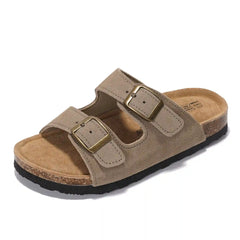 Project Cloud Kids | Genuine Leather Slides for Kids | Water Resistant | Lightweight | Non-Slip - Little Venita