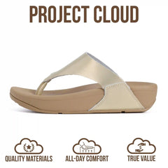 Project Cloud Women's | Genuine Leather Thong Flip Flops | Plush and Soft Insole | Lightweight | Non-Slip - Arlo
