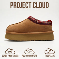 Project Cloud Women's | 100% Genuine Leather Slippers for Women | Memory Foam | Lightweight | Non-Slip - Sayre