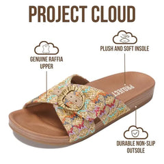 Project Cloud Women's | Platform Sandals Women | Plush and Soft Insole | Lightweight | Non-Slip - Beaming