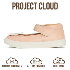 Project Cloud Kids | Mary Jane Sneakers with Terry Cloth Lining | Hook-and-Loop | Memory Foam | Lightweight | Non-Slip Toddlers & Kids