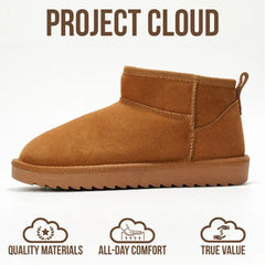 Project Cloud Women's | 100% Genuine Suede Ankle Boots | Water Resistant | Memory Foam| Lightweight | Non-Slip - Hippy