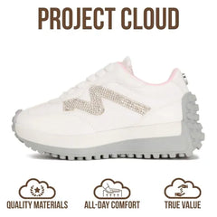 Project Cloud Kids | Eco-Crafted Leather | Memory Foam | Lightweight Sneakers | Non-Slip - Little Lecco