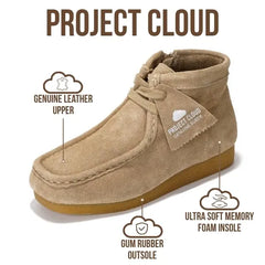 Project Cloud Kids | Genuine Leather Ankle Boots | Lightweight | Water Resistant | Non-Slip - LilWallyBoot