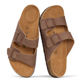 Project Cloud Men's | 100% Genuine Leather Sandals | Memory Foam | Lightweight | Non-Slip - Heritage