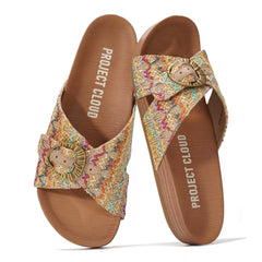 Project Cloud Women's | Platform Sandals Women | Plush and Soft Insole | Lightweight | Non-Slip - Beaming