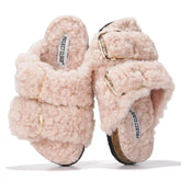 Project Cloud Kids Fur Sandals with Adjustable Buckle | Water Resistant | ProjectPlush | Lightweight | Non-Slip - Little Santorini Fur