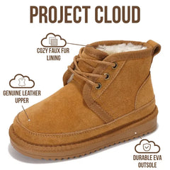 Project Cloud Kids | Fur-Lined Ankle Boots | Lightweight | Water Resistant | Non-Slip - Nevada