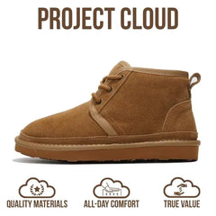 Project Cloud Women's | 100% Genuine Suede Ankle Boots | Memory Foam | Lightweight | Non-Slip - Julee