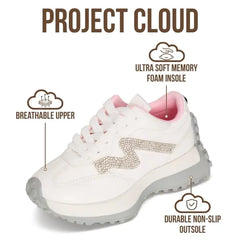 Project Cloud Kids | Eco-Crafted Leather | Memory Foam | Lightweight Sneakers | Non-Slip - Little Lecco