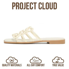 Project Cloud Women's | 100% Eco Leather Womens Sandals | Memory Foam | Lightweight | Non-Slip - Lisa