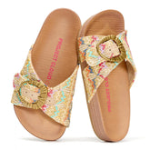 Project Cloud Kids | Eco-Leather Adjustable Buckle Toddler Slides | Plush & Soft Insole | Lightweight | Non-Slip - Beaming Kids