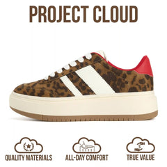 Project Cloud Women's | Lace-up Sneakers | Memory Foam Insole | Non-Slip - Nita