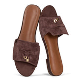 Project Cloud Women's | Genuine Leather Sandals Women Dressy | Memory Foam | Lightweight | Non-Slip - Cannes