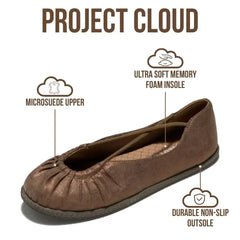 Project Cloud Women's | Ballet Flats for Women | Memory Foam | Lightweight | Non-Slip - Cheers