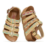 Project Cloud Kids | Strappy Summer Dressy-Casual Wedge | Hook-&-Loop | Lightweight | Non-Slip - Puffer Kids