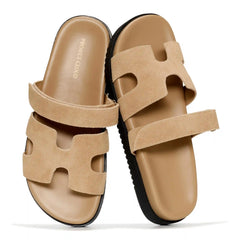 Project Cloud Women's | 100% Genuine Leather Women's Sandals | Plush Soft Insole | Lightweight | Non-Slip - Mayvy