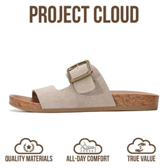 Project Cloud Women's | Platform Sandals Women | Plush and Soft Insole | Lightweight | Non-Slip - Balanced