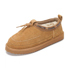 Project Cloud Women's | Genuine Leather Slippers for Women | Memory Foam | Lightweight | Non-Slip - Timber