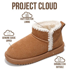 Project Cloud Kids | Genuine Leather Girls Boots | Memory Foam | Lightweight | Non-Slip - Karol