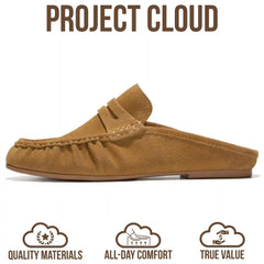Project Cloud Women's | 100% Genuine Leather Penny Loafers | Memory Foam Insole | Lightweight | Non-Slip - Becker
