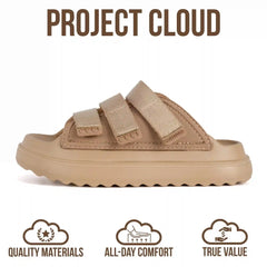 Project Cloud Kids Sandals | Girls Slides for All-Day Comfort | Plush & Soft Insole | Lightweight | Non-Slip - Little Flowy