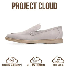 Project Cloud Men's |  100% Genuine Leather - Venetian Loafers | Memory Foam | Lightweight | Non-Slip - Mark