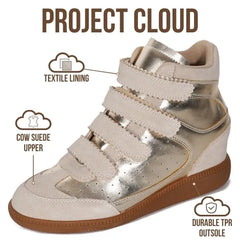 Project Cloud Women's | Stylish Wedge Sneakers | Memory Foam Insole | Lightweight | Non-Slip - Marant