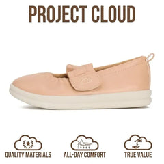 Project Cloud Toddlers & Kids  | Mary Jane Flat Shoes for Girls | Plush & Soft Foam Insole | Lightweight | Non-Slip - Taylor
