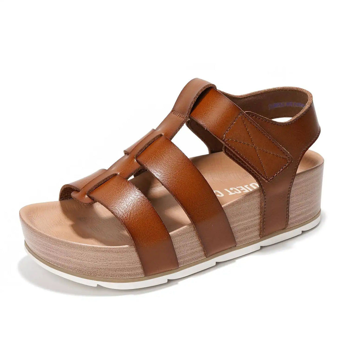 Project Cloud Women's | Eco-Leather Upper Wedge Sandals | Lightweight | Non-Slip - Phased