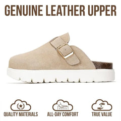Project Cloud Kids | 100% Genuine Leather Clogs | Memory Foam | Lightweight | Non-Slip - Little BentonChunky