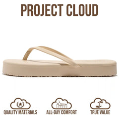 Project Cloud Women's | Summer Thong Sandals for Women 2026 | Memory Foam | Lightweight | Non-Slip - Elevation