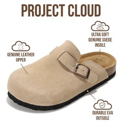 Project Cloud Kids | Genuine Leather Clogs | Memory Foam | Lightweight | Non-Slip - Little Benton