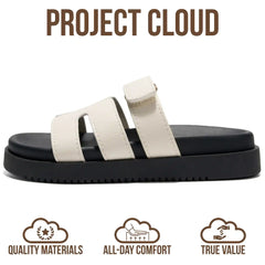 Project Cloud Kids Sandals | 100% Genuine Leather Sandals for Girls | Plush & Soft Insole | Lightweight | Non-Slip - Mayvy Kids