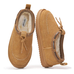 Project Cloud Women's | Genuine Leather Slippers for Women | Memory Foam | Lightweight | Non-Slip - Timber
