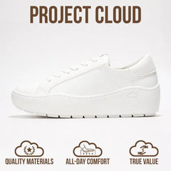 Project Cloud Women's | Lace-up Platform Sneakers | ProjectPlush邃｢ | Lightweight | Non-Slip - Bossy